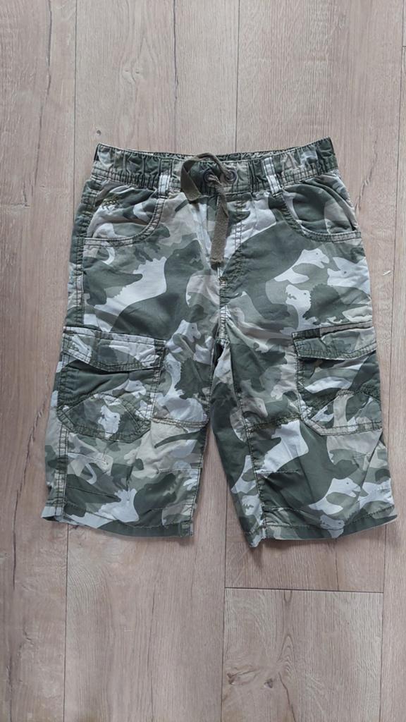 Broek short combat leger/ dino print Palomino C&A 128 zgan., Ophalen of Verzenden, Zo goed als nieuw, Meisje, Broek