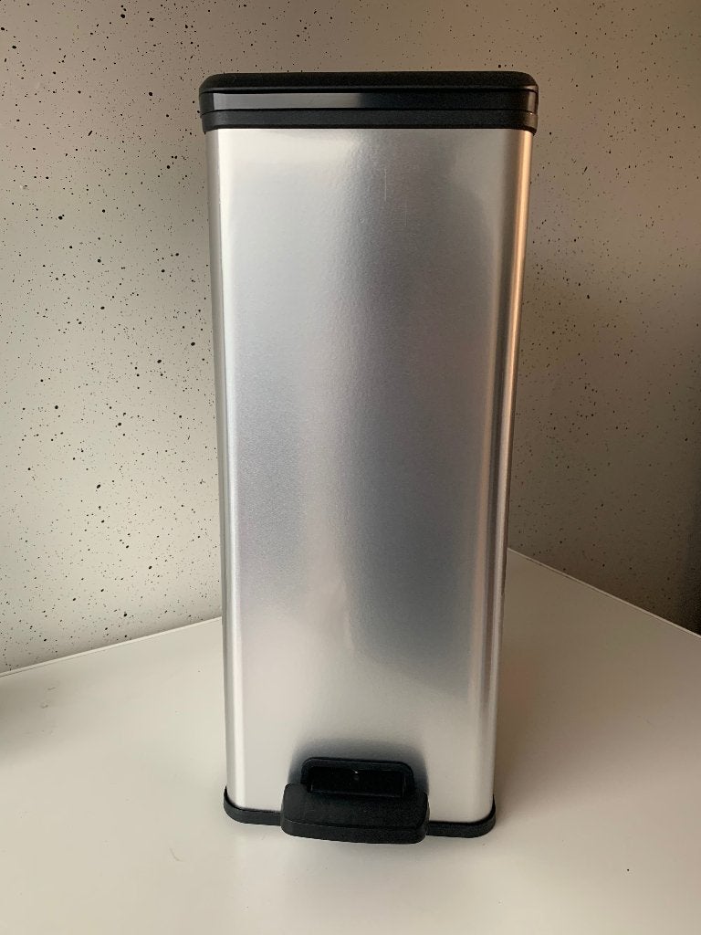 Curver Decobin Slim Prullenbak- 40L - Metallic, Kunststof, Keter Benelux B.V., Verzenden, Nieuw