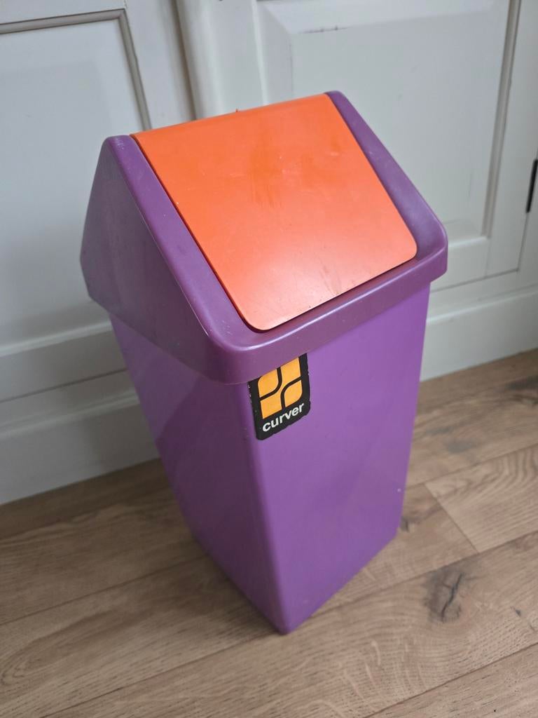Vintage curver prullenbak, Ophalen of Verzenden, Kunststof, Minder dan 50 cm