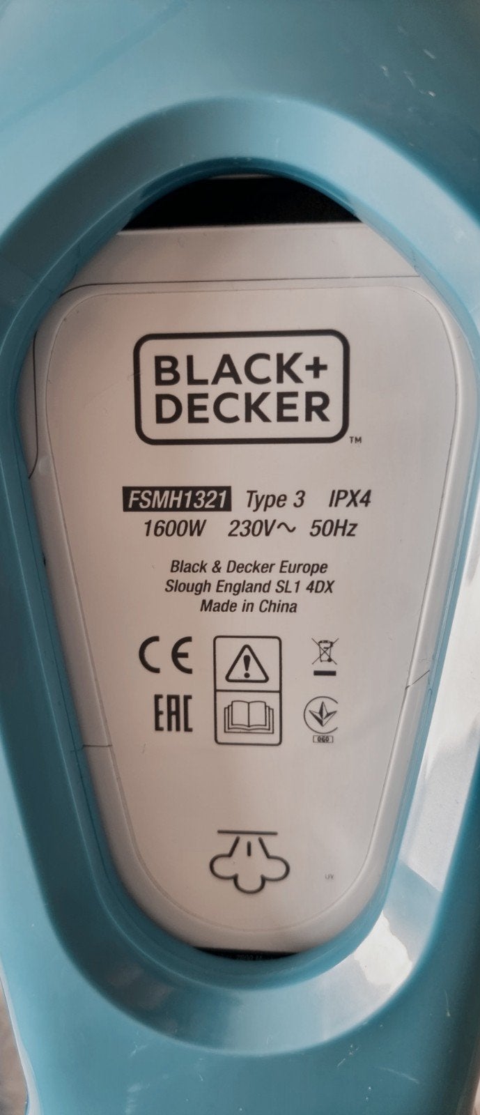 Foto 3 van Black+Decker FSMH1321 Type 3 IPX4 Stoomreiniger