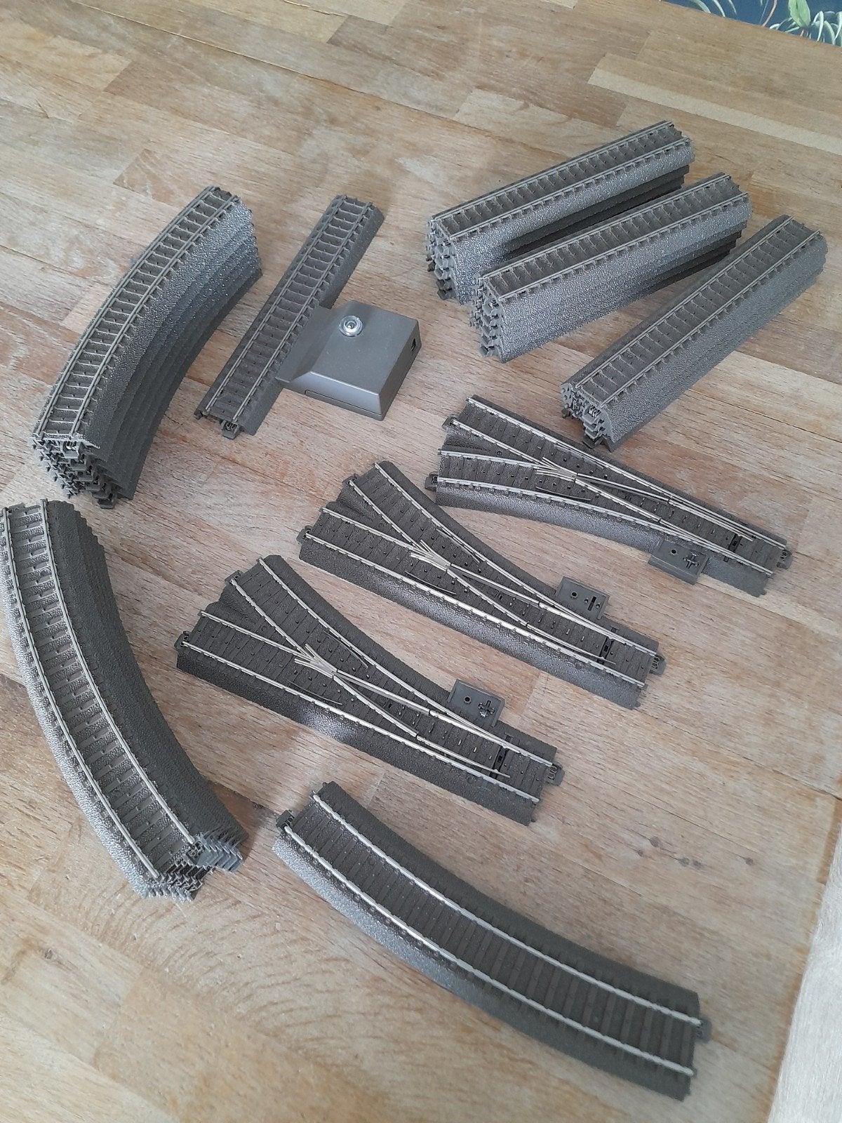 Märklin C-rails set met wissels en aansluitrail, Hobby en Vrije tijd, Wisselstroom, Rails, Ophalen of Verzenden, Zo goed als nieuw
