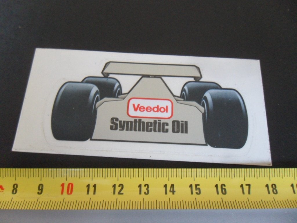 sticker Transparant VEEDOL  Synthetic   Oil, Ophalen of Verzenden, Zo goed als nieuw