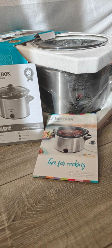 Bestron Slowcooker 3,5 Liter - Nooit gebruikt!, Ophalen of Verzenden, Nieuw
