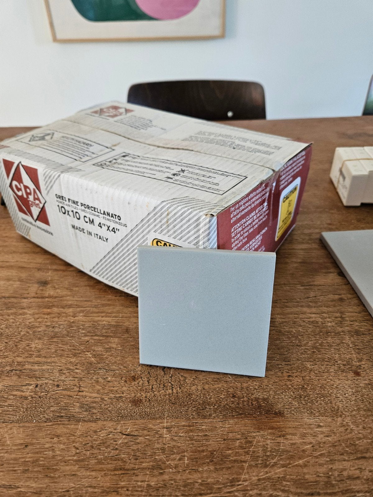 Nieuwe CIPA Gres Porcellanato tegels 10x10 cm, grijs. 14m2, Doe-het-zelf en Verbouw, Tegels, Ophalen, Keramiek, Nieuw, Minder dan 20 cm