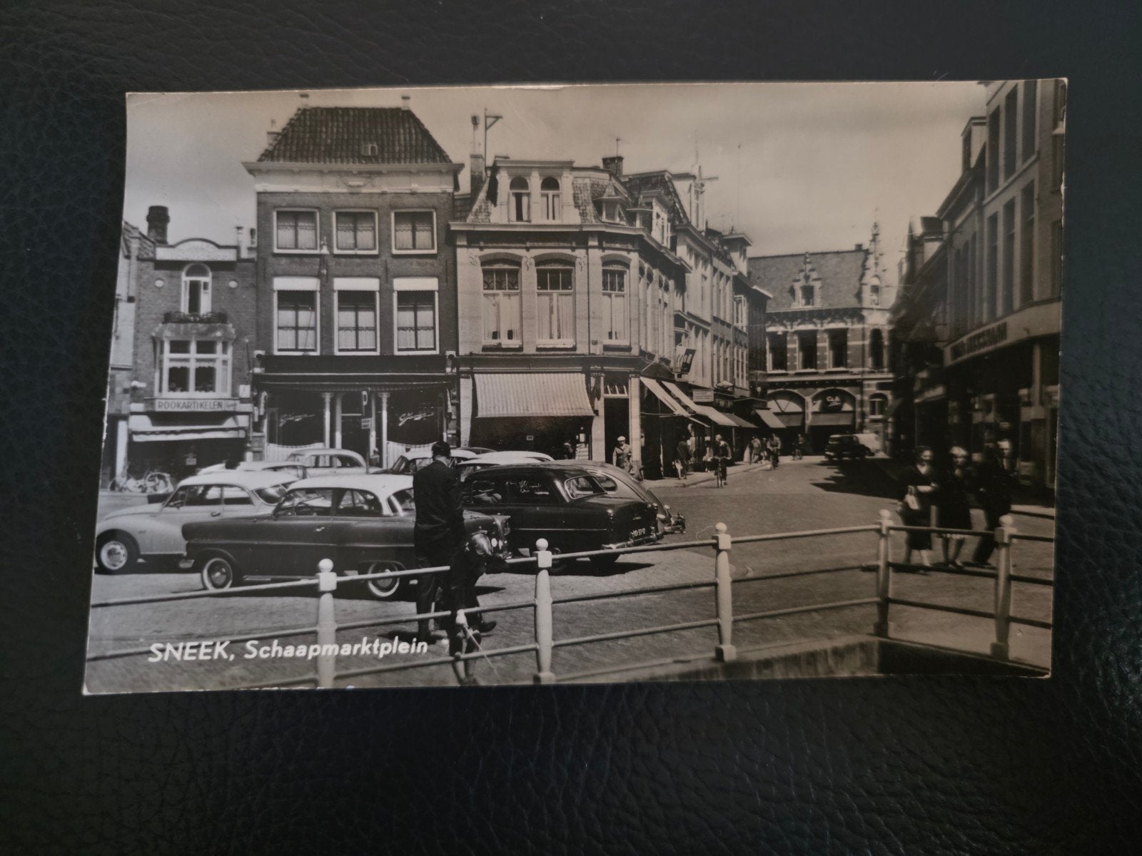 ansichtkaart Sneek schaapmarktplein, Ophalen of Verzenden, 1960 tot 1980, Ongelopen, Friesland