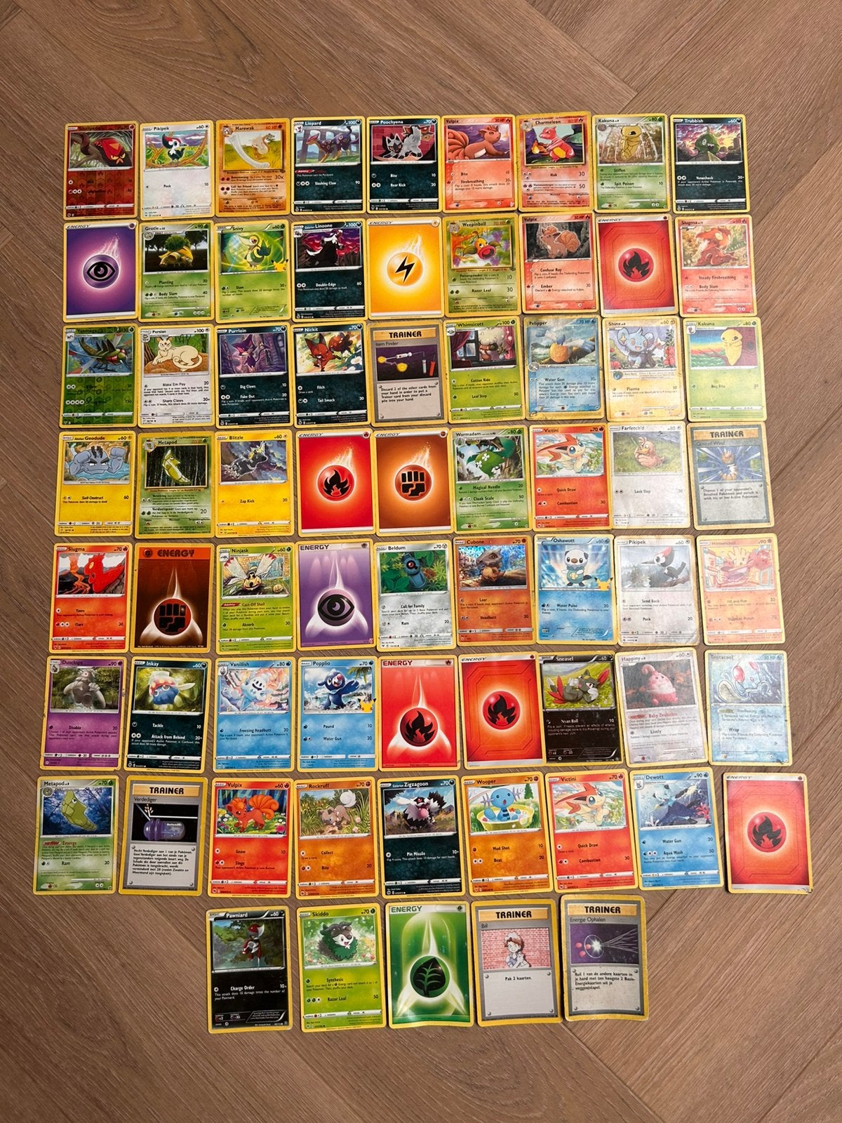 Originele Pokémon kaarten lot – 68 stuks, Ophalen of Verzenden, Zo goed als nieuw, Meerdere kaarten