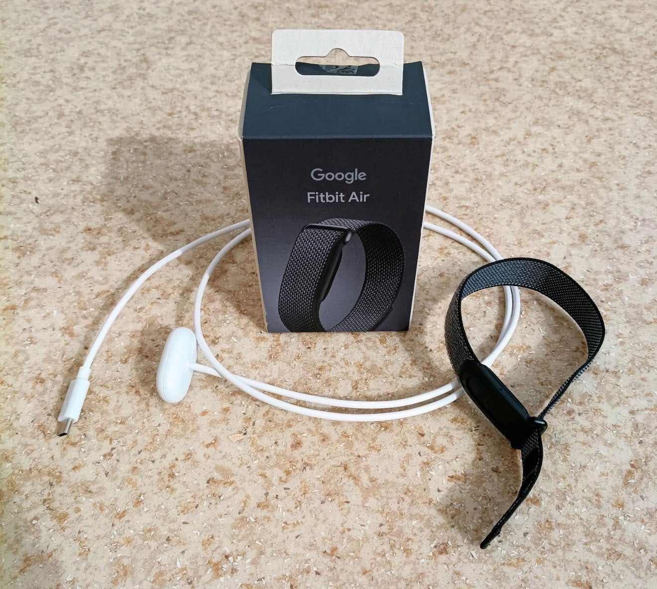 Fitbit Air - Zwart, Zwart, Ophalen of Verzenden, Zo goed als nieuw, Waterdicht