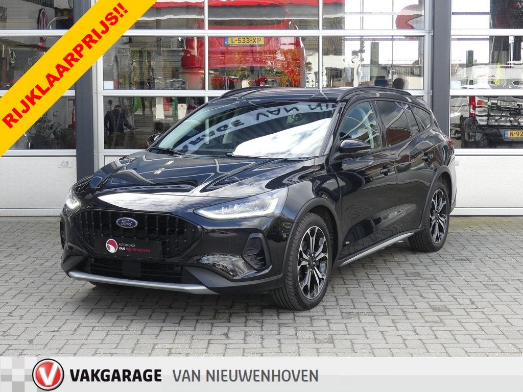 Ford Focus Wagon 155pk MHEV Active Style *t/m 10de bouwjaar, Auto's, Stof, Gebruikt, Met garantie (alle), Zwart