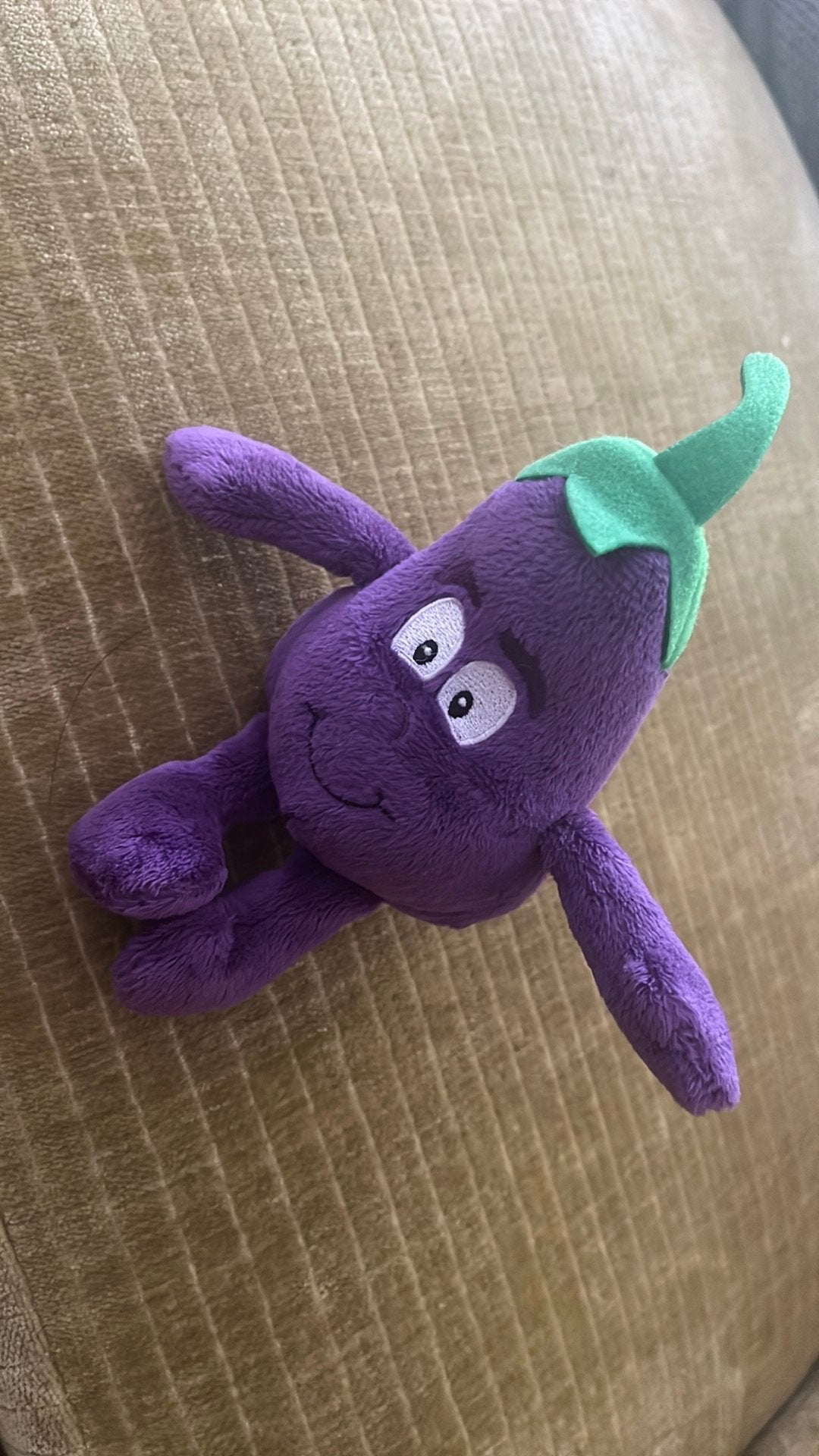 Aukje Aubergine Knuffel Lidl, Overige karakters, Overige typen, Ophalen of Verzenden, Zo goed als nieuw