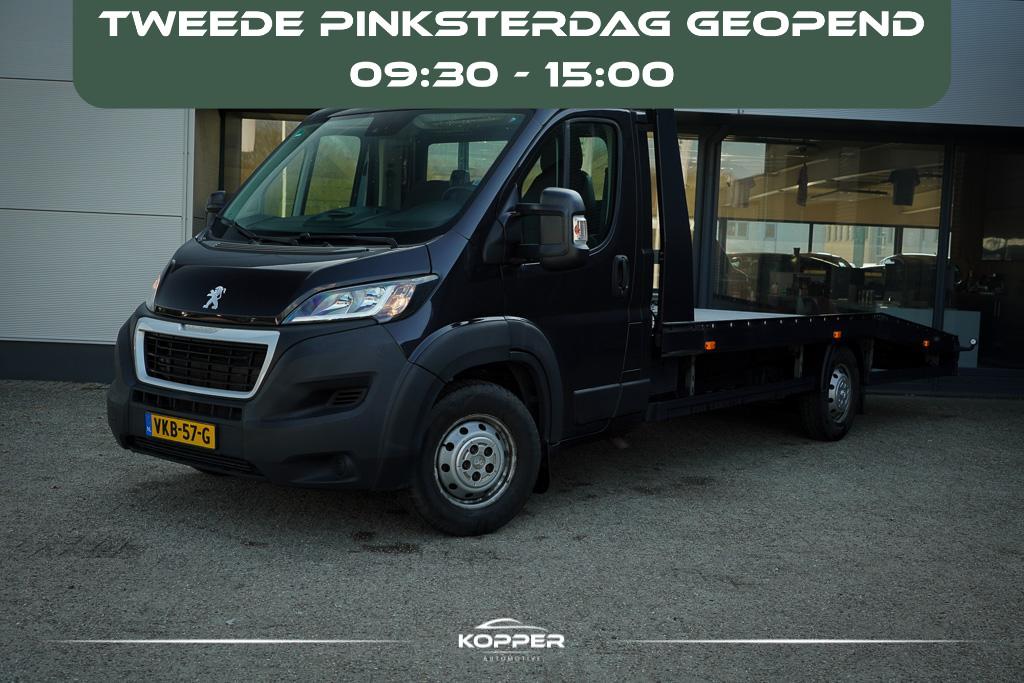 Peugeot Boxer 335 2.2 BlueHDi 165 L3H2 Pro / Oprijwagen / Au, Auto's, Bestelauto's, Stof, Gebruikt, Euro 6, 4 cilinders