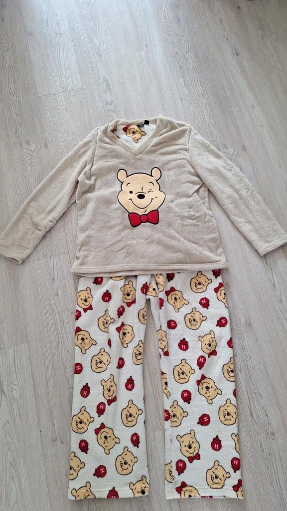 Heerlijk warm Winnie de Poeh huispak - Maat L (42-44), Disney, Beige, Maat 42/44 (L), Ophalen of Verzenden