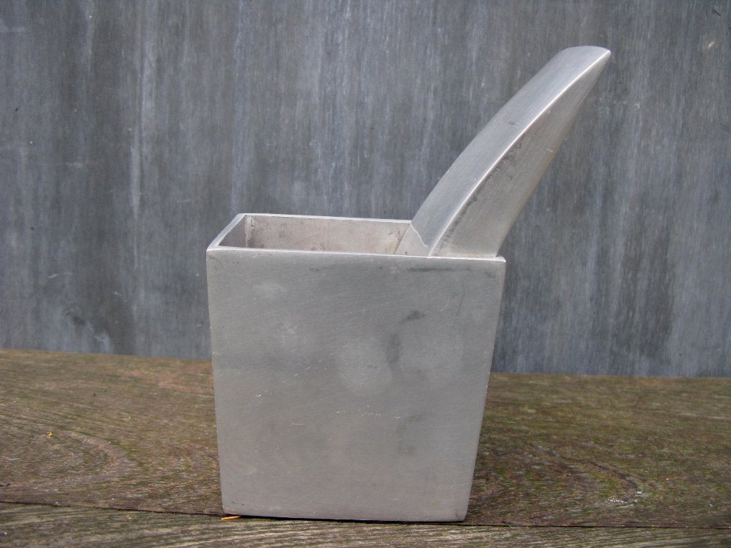 PHILIPPE STARCK ASBAK "RAY HOLLIS" DESIGN 1990, Grijs, Object, Ophalen of Verzenden, Metaal