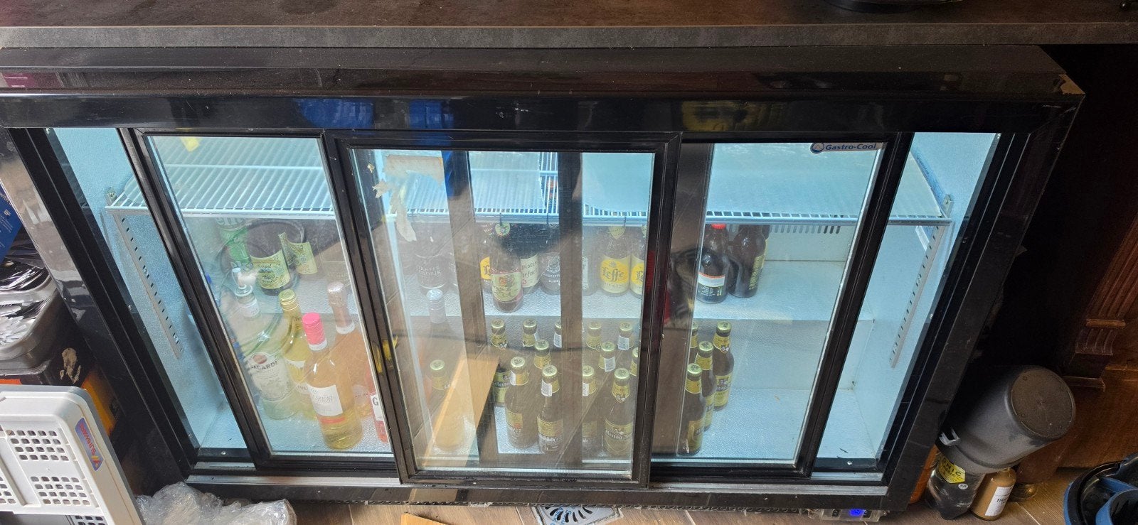 Gastro cool Gamko horeca koelkast koeling display drank bar, Zonder vriesvak, 60 cm of meer, Zo goed als nieuw, Gastro cool