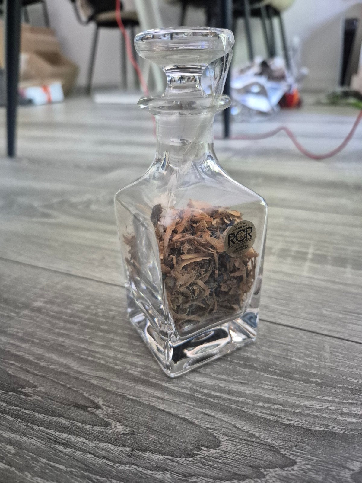 Glazen karaf met stop - RCR Crystal, Ophalen of Verzenden