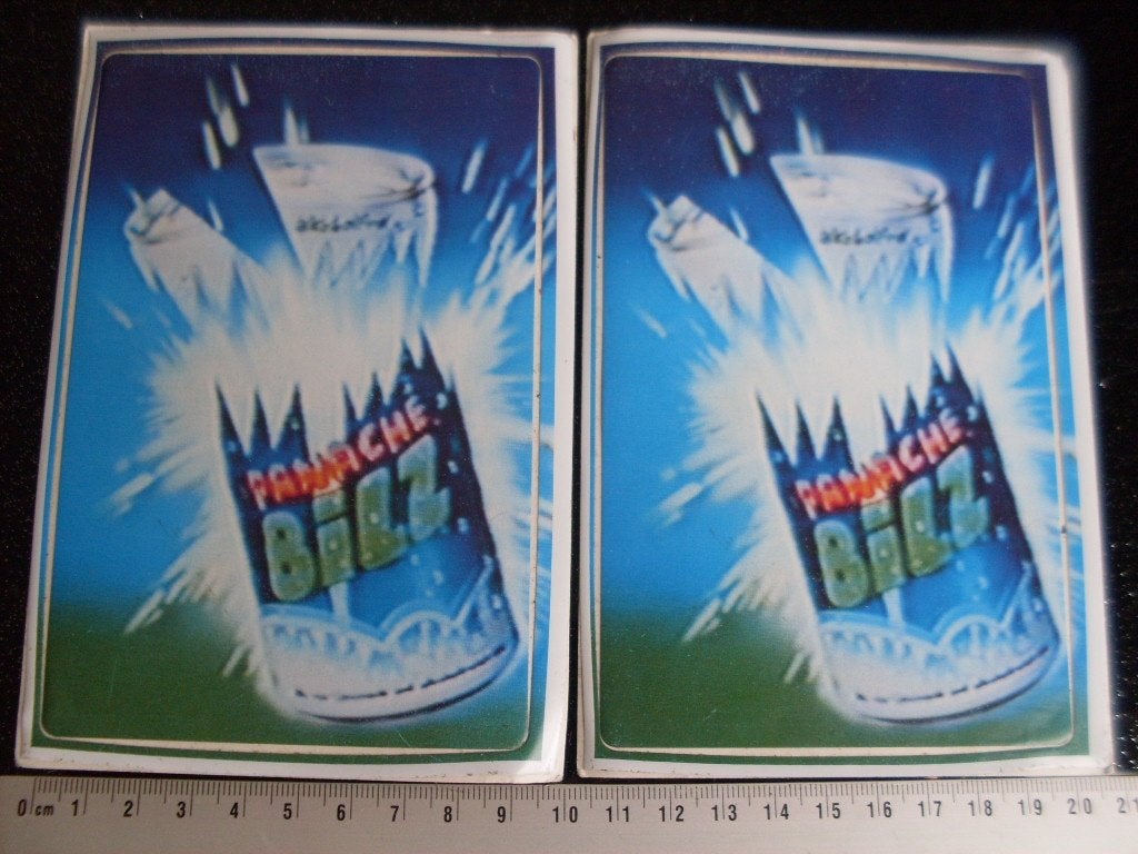 2x ruit sticker panache bilz logo alcoholvrij bier pils, Verzenden, Zo goed als nieuw, Merk