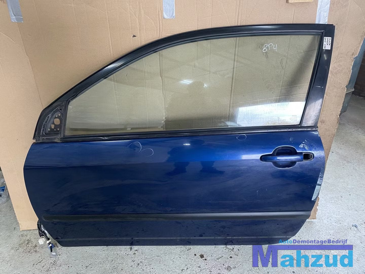 TOYOTA COROLLA E12 Blauw Links linker deur portier 2001-2007, Info@toyota.co.jp, Gebruikt, Deur, Toyota Motor Corporation