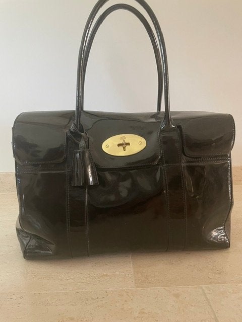 Mulberry Bayswater, Ophalen of Verzenden, Zo goed als nieuw, Zwart, Overige merken