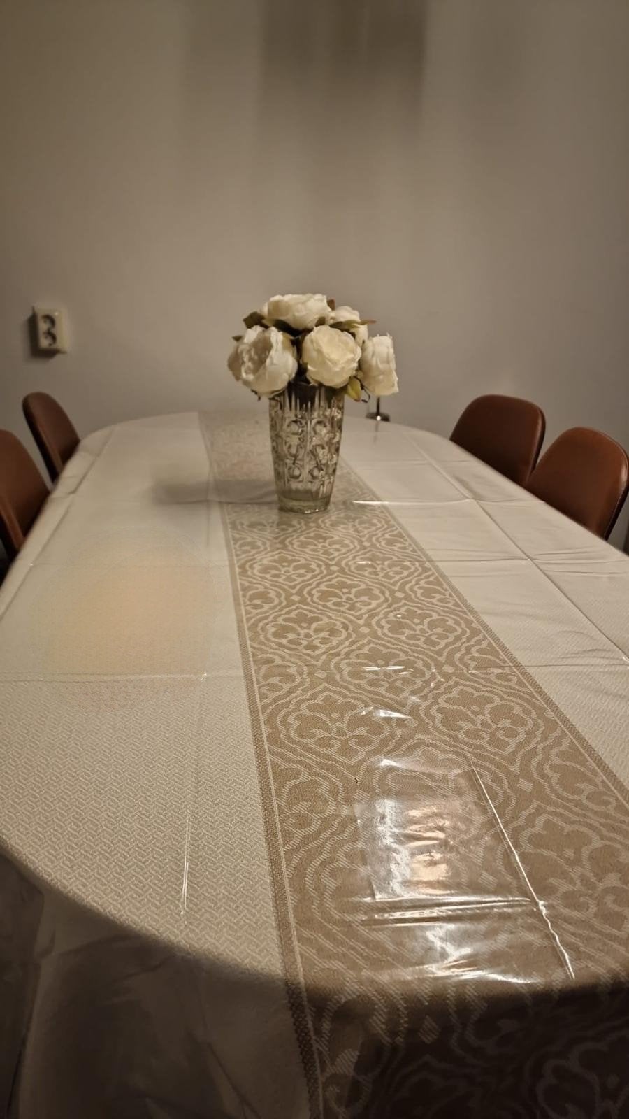 Uitschuifbare eettafel EGENS & 6 JONSTRUP stoelen, Ophalen, 50 tot 100 cm, Zo goed als nieuw, Vijf personen of meer