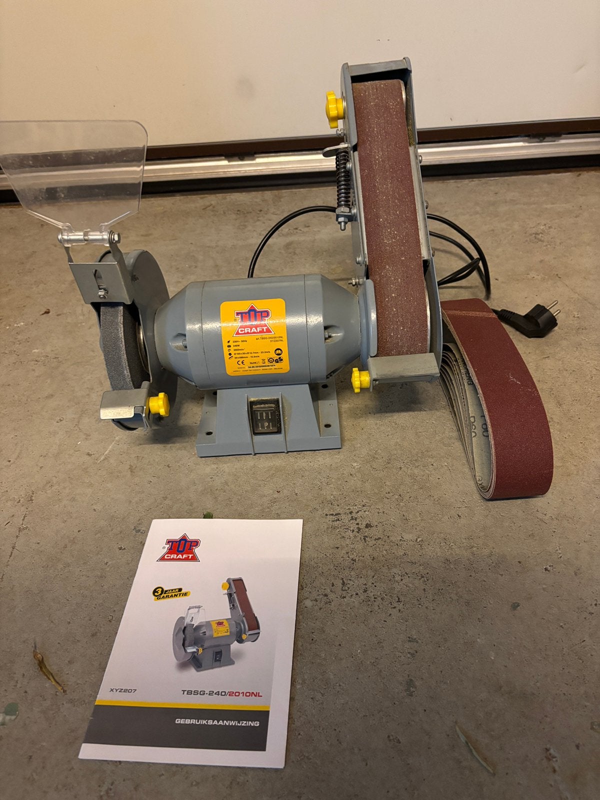 Slijp/schuurmachine Topcraft, Ophalen, Gebruikt, Minder dan 700 watt, Werkbankslijpmachine