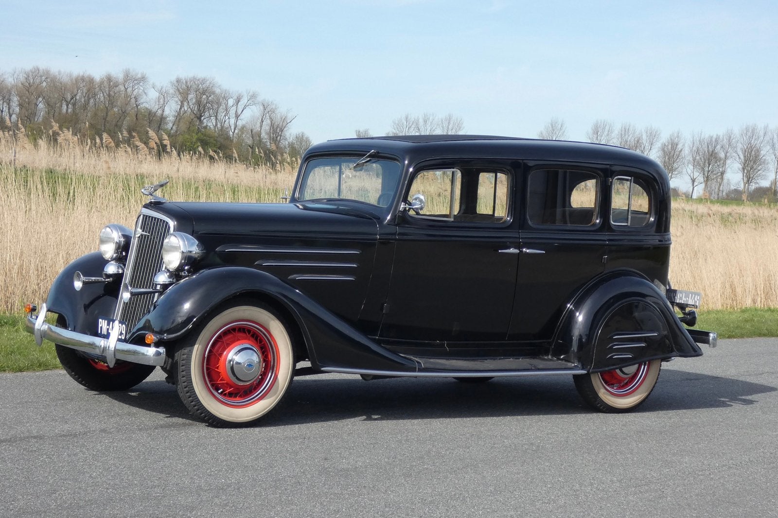 Chevrolet Master Six Sedan 1934, 1440 kg, 4 stoelen, Zwart, Particulier
