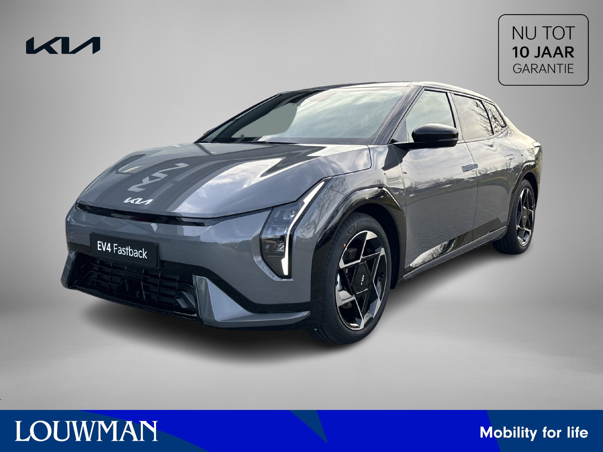 Kia EV4 Fastback GT-Line Business Edition 81.4kWh (bj 2026), Auto's, 12 maanden, Zwart, Leder, Nieuw