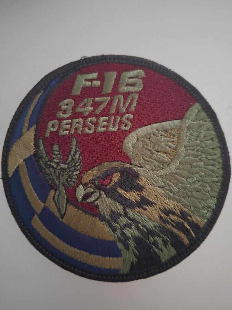 F-16 347M Perseus Swirl Patch, Ophalen of Verzenden, Zo goed als nieuw