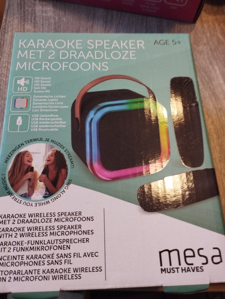 Karaoke speaker, Ophalen, Nieuw, Complete set