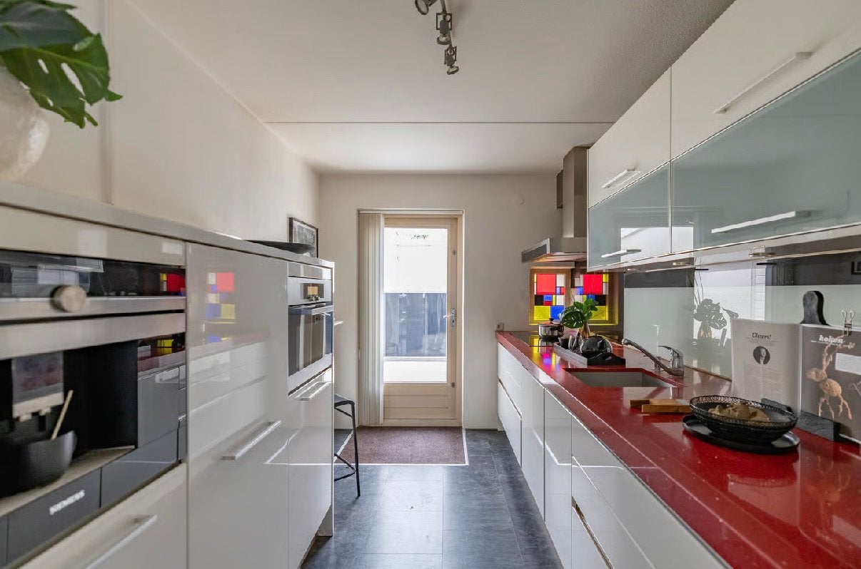 Complete keuken met extra diep werkblad - zelf demonteren, Huis en Inrichting, Keuken | Complete keukens, Ophalen, Gebruikt, Wit