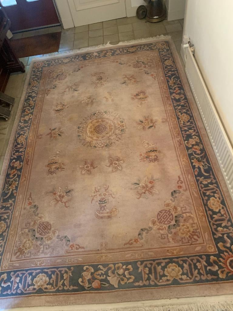 chinees tapijt, Huis en Inrichting, Stoffering | Tapijten en Kleden, Ophalen, Gebruikt, Beige, 200 cm of meer