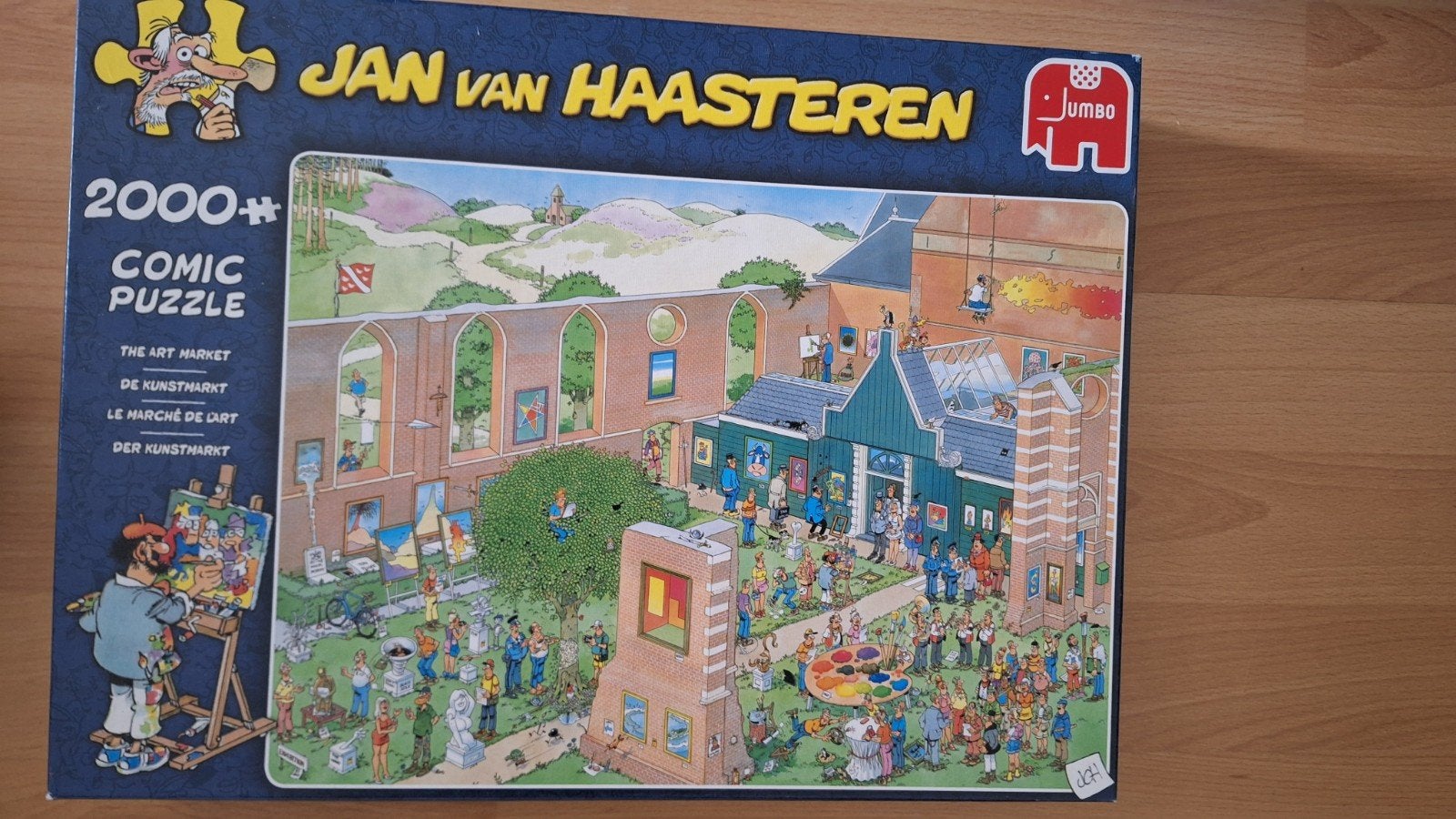 Jan van Haasteren De Kunstmarkt 2000 stukjes, Ophalen, Meer dan 50 stukjes, Gebruikt, 6 jaar of ouder