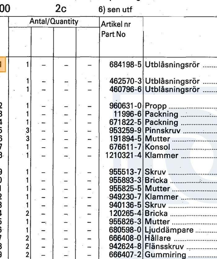 Volvo Uitlaat demper achter  140 1973+  injectoe B20E+B20F m, Ophalen of Verzenden, Nieuw, Volvo