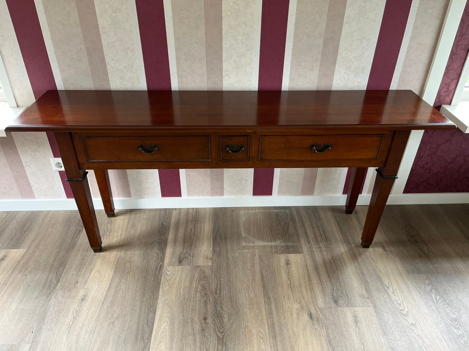 Sidetable kersenhout, Huis en Inrichting, Tafels | Sidetables, Ophalen, Zo goed als nieuw, 150 tot 200 cm, Kersenhout