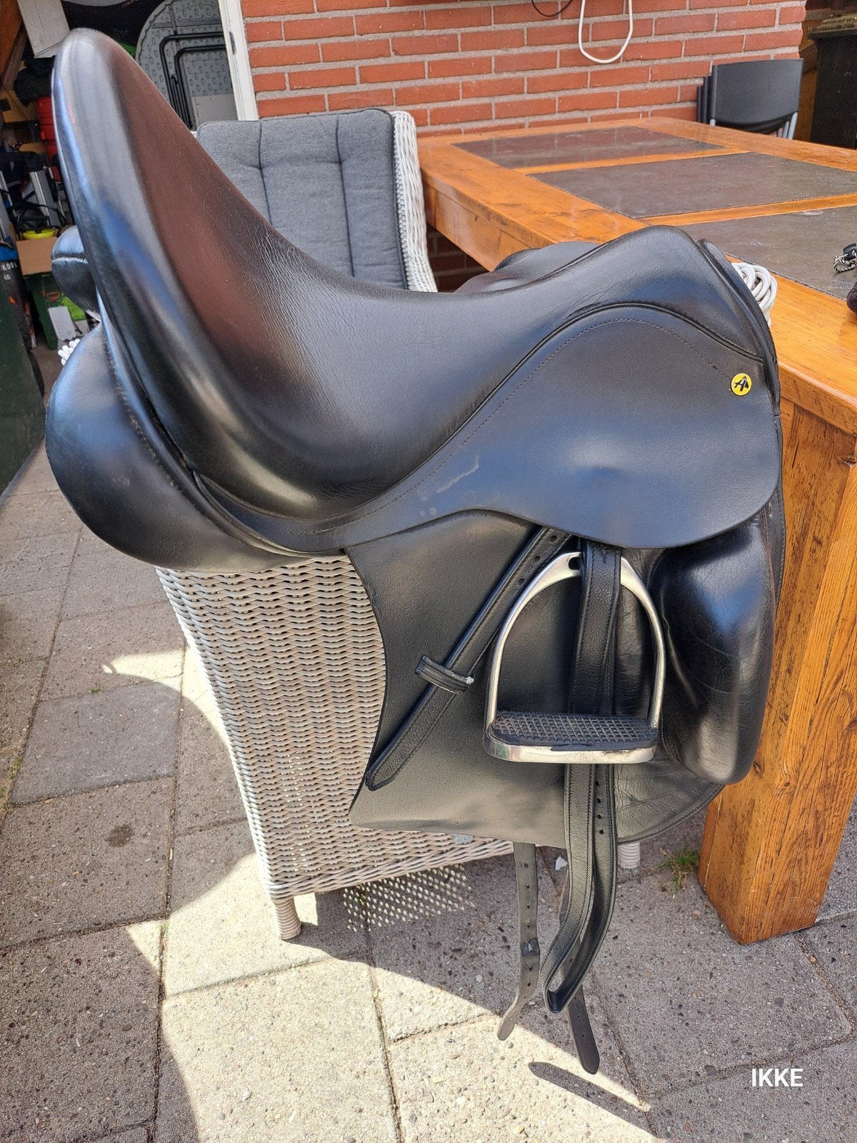 Anatomica dressuurzadel cygnus 18", Dieren en Toebehoren, Paarden en Pony's | Zadels, Zo goed als nieuw, Dressuur, Anatomica, XL (18 inch of meer)
