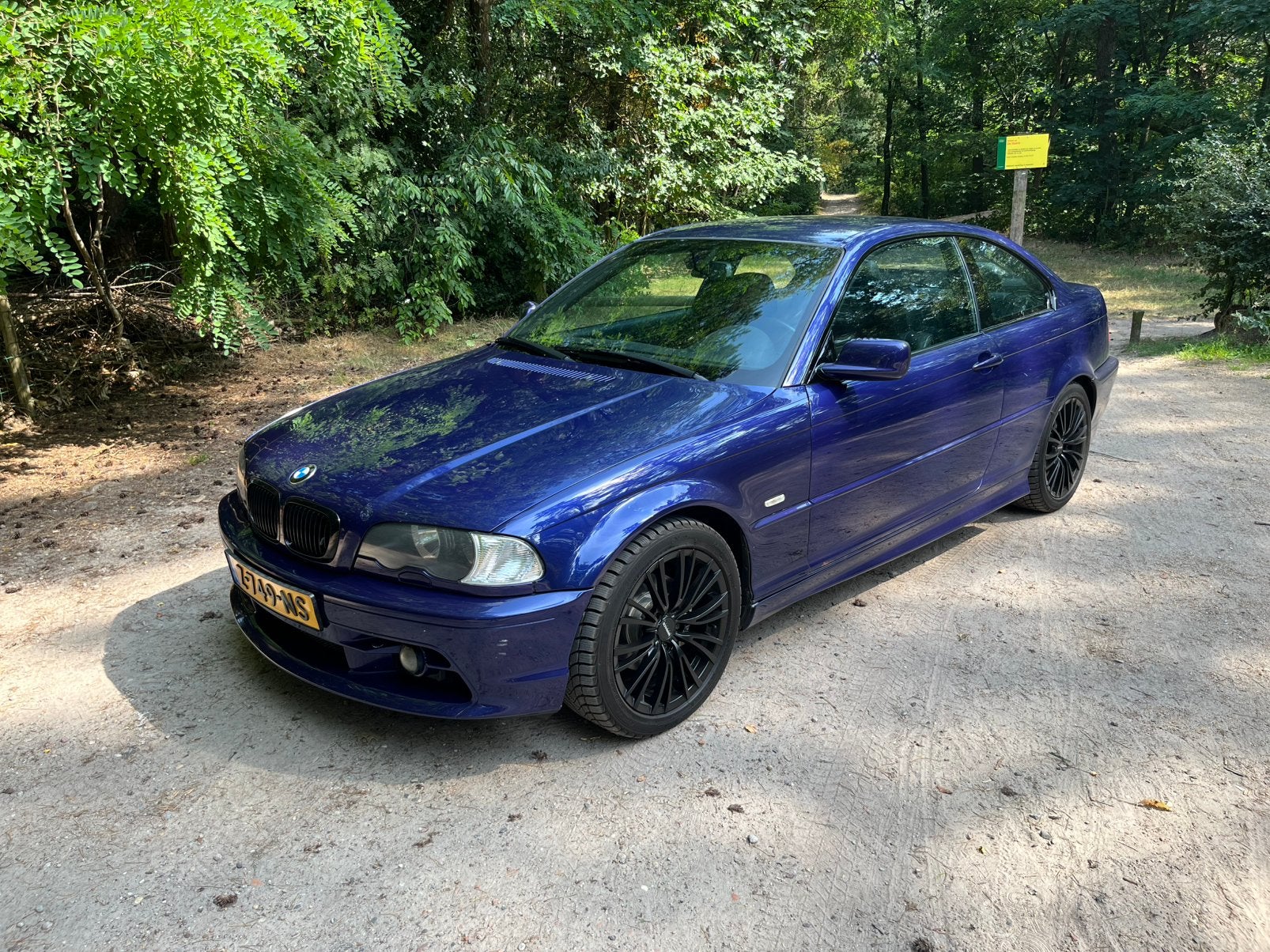 BMW 3-Serie 2.5 CI 323 Coupe Individueel velvet bleu metalli, Auto's, 1345 kg, Achterwielaandrijving, 2494 cc, Blauw