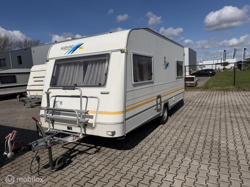 Knaus Sudwind 470 voortent mover, Caravans en Kamperen, Caravans, Bedrijf, tot en met 4, 750 - 1000 kg, Rondzit, Knaus, 6 tot 7 meter
