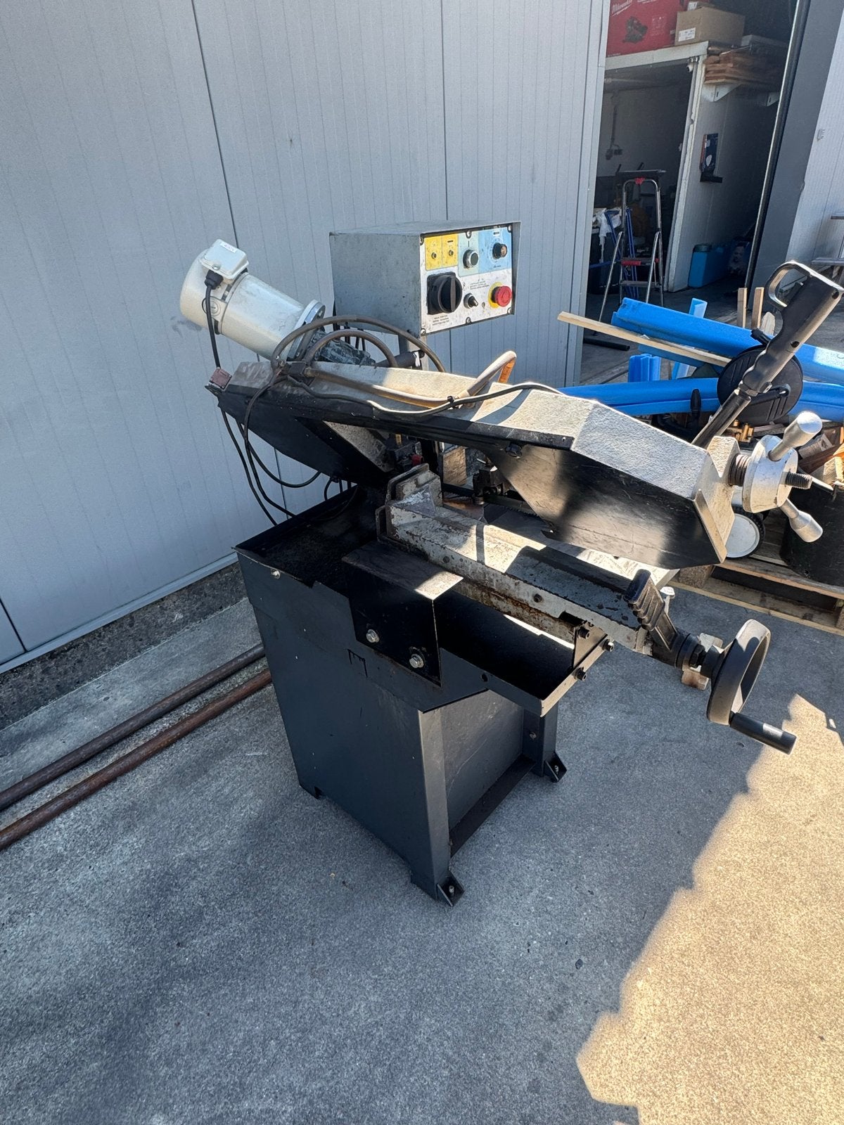 Huvema HU 210CSO Lintzaag Nieuwe Motor & Extra Zaaglint, Gebruikt, 70 mm of meer, 600 tot 1200 watt, Ophalen of Verzenden