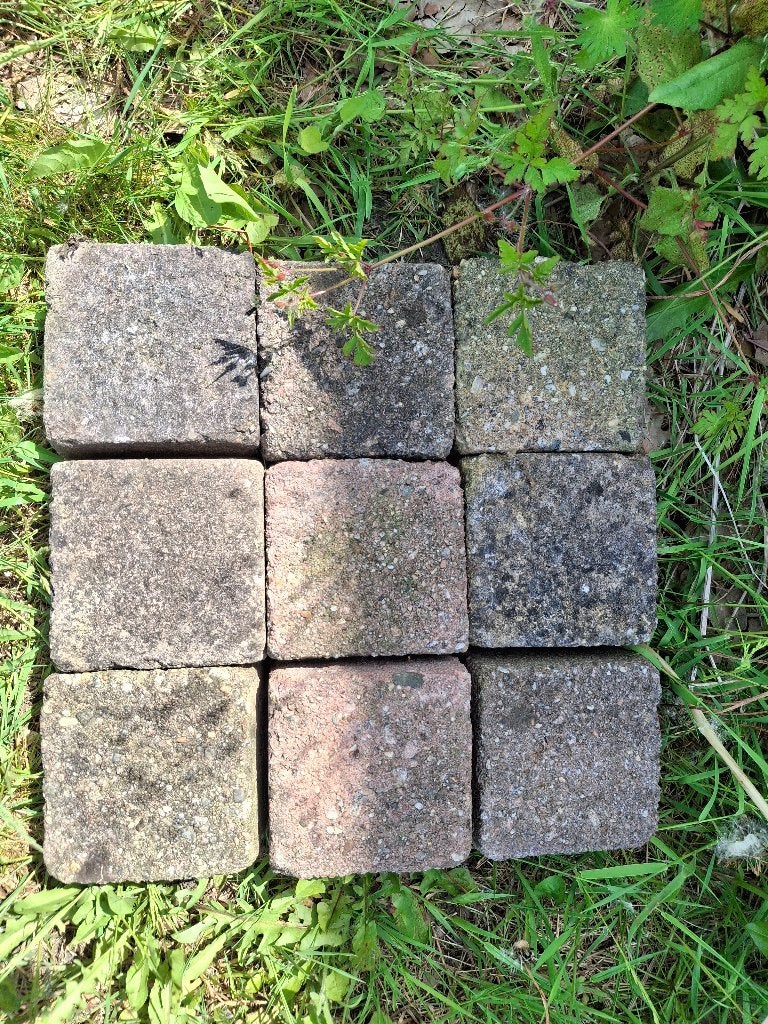 terras stenen, Tuin en Terras, Tegels en Klinkers, Ophalen, Gebruikt, Klinkers, 5 tot 10 m²