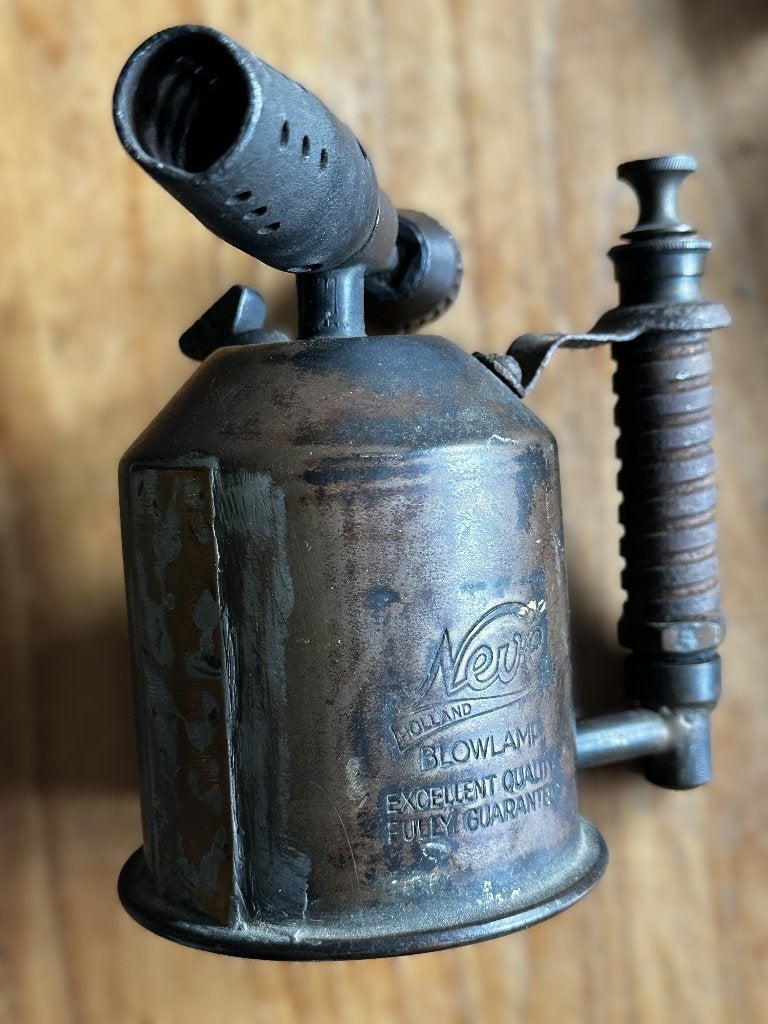 Antieke Koperen Soldeerbrander Neve Holland - Vintage Deco, Ophalen, Gebruikt, Overige typen, Overige merken