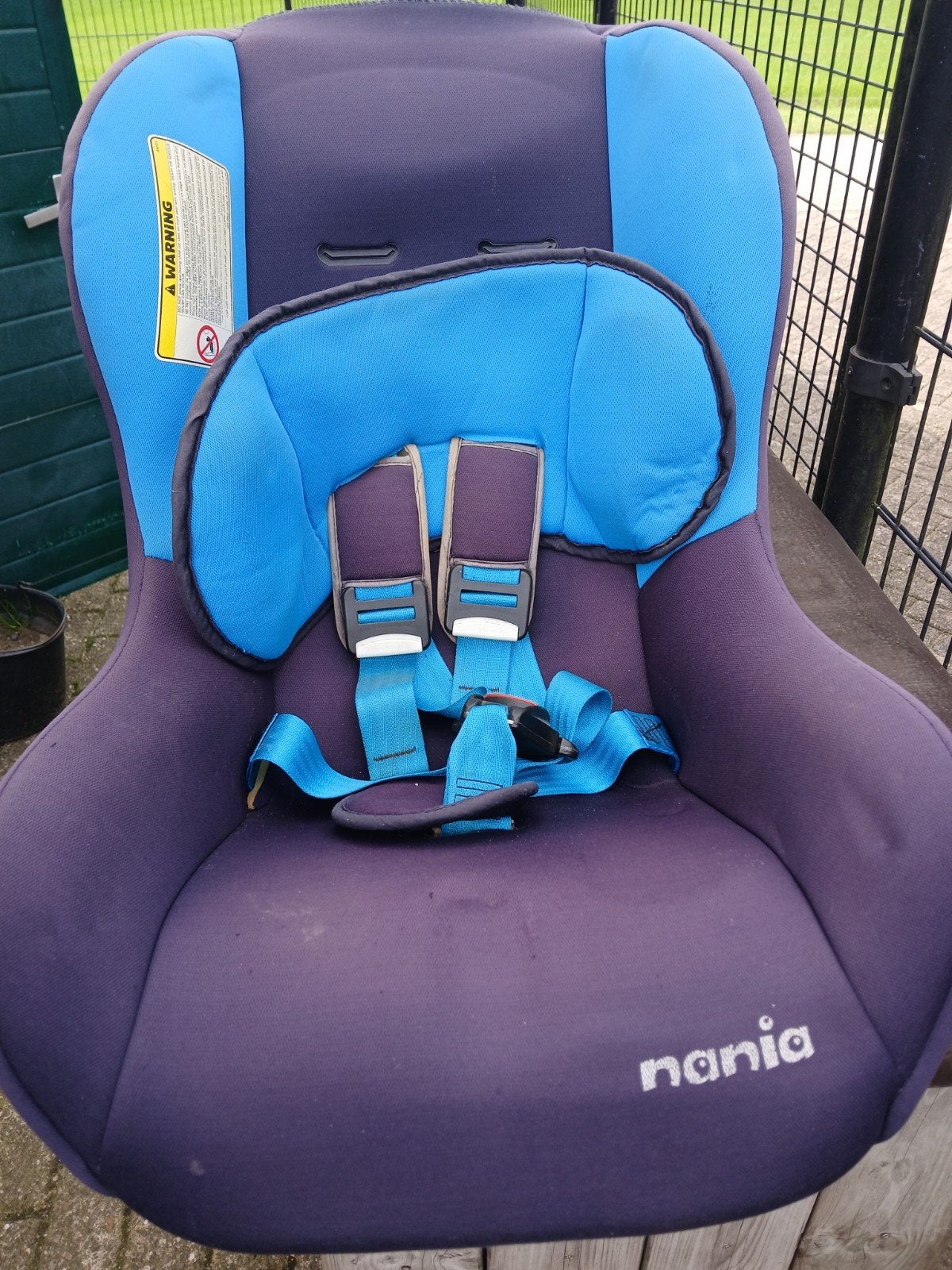 Nania autostoel 0-18 kg - Blauw/Paars, Kinderen en Baby's, Ophalen of Verzenden