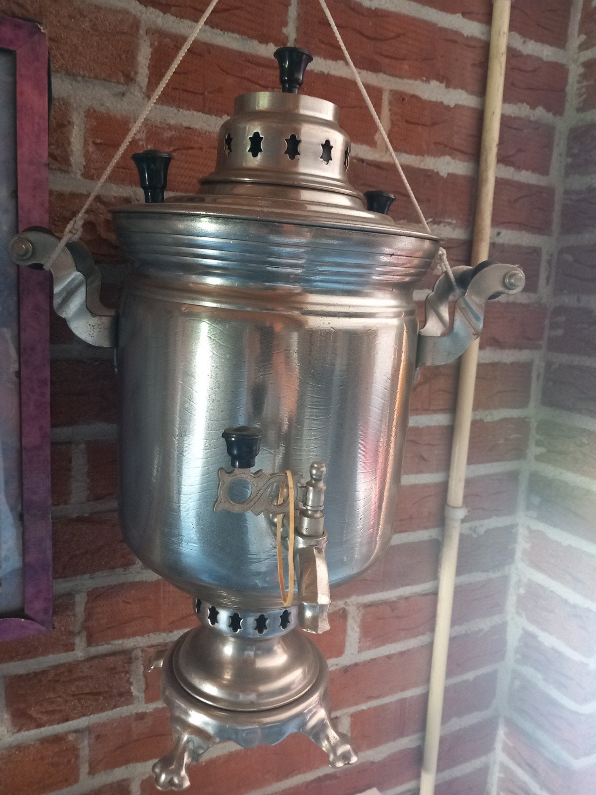 Antieke samovar, Ophalen