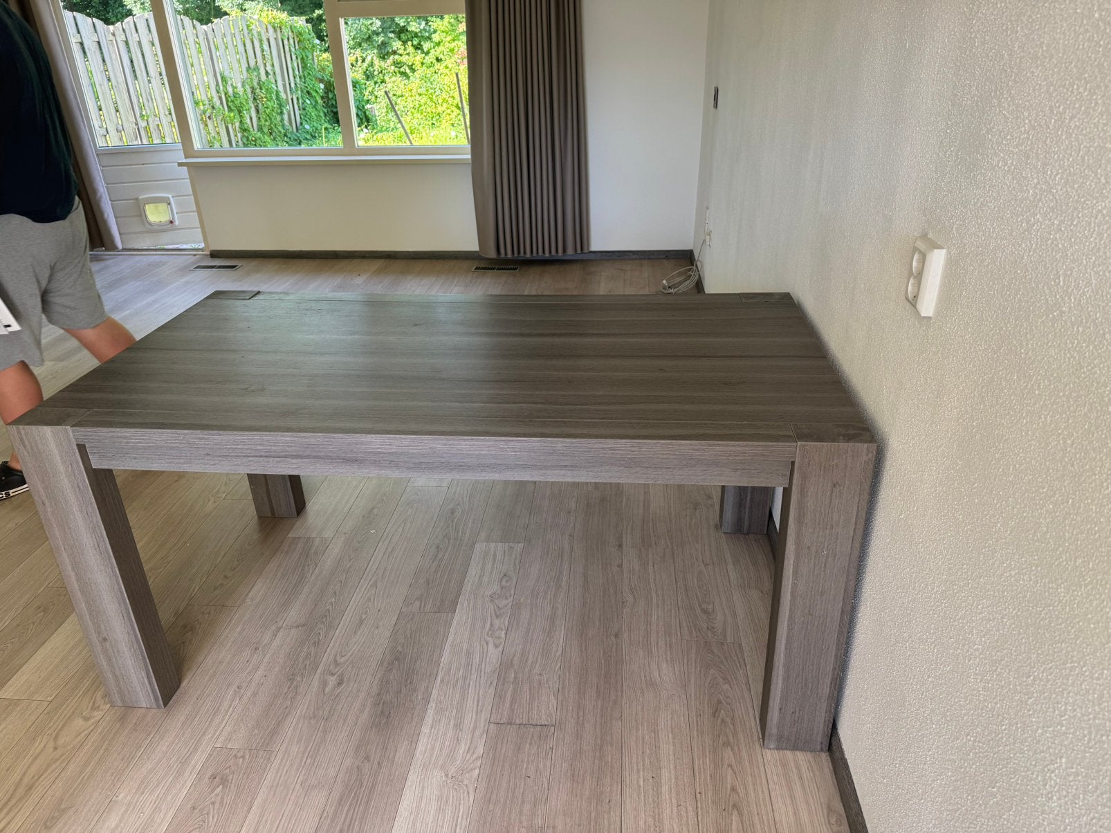 Eettafel, Huis en Inrichting, Tafels | Eettafels, Ophalen, Zo goed als nieuw, Rechthoekig, 50 tot 100 cm