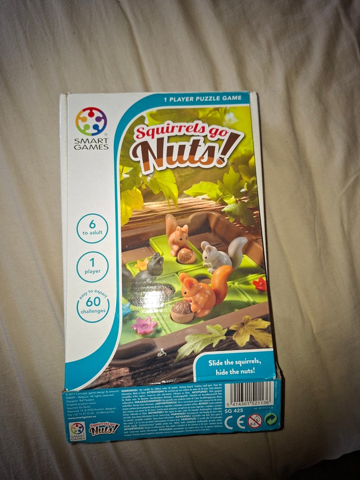 SmartGames Squirrels Go Nuts! Logica Puzzelspel, Hobby en Vrije tijd, Gezelschapsspellen | Overige, Een of twee spelers, Ophalen of Verzenden