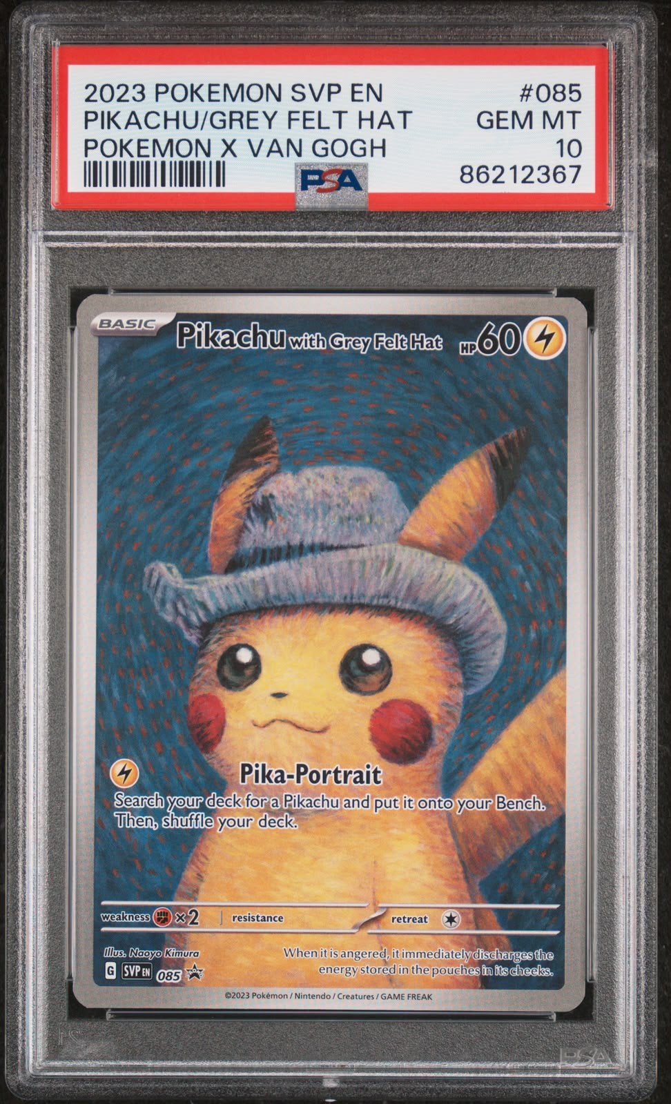 Pokémon | Pikachu with Grey Felt Hat | PSA 10 | Goedkoopste!, Hobby en Vrije tijd, Verzamelkaartspellen | Pokémon, Ophalen of Verzenden