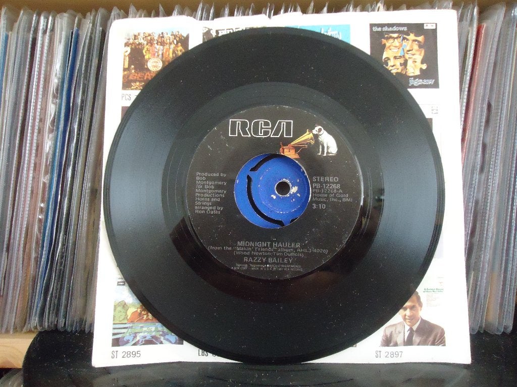 7" Single Razzy Bailey - Midnight Hauler / Scratch My Back (, Gebruikt, 7 inch, Ophalen of Verzenden, Pop