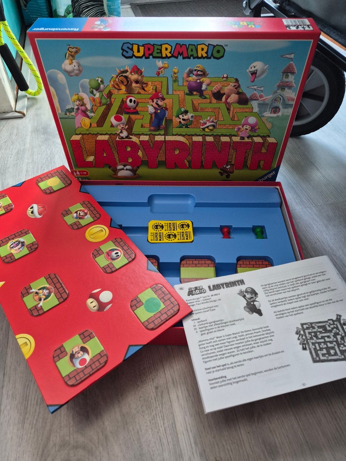 Super Mario Labyrinth Bordspel - Ravensburger, Drie of vier spelers, Ophalen of Verzenden, Zo goed als nieuw, Ravensburger
