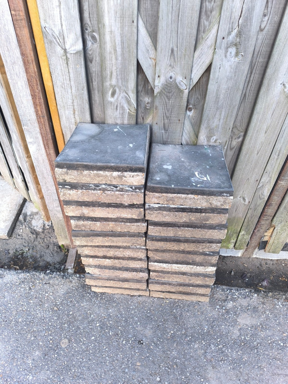Gratis rubber tegels, Tuin en Terras, Tegels en Klinkers, Ophalen, Gebruikt, Rubber, Overige typen