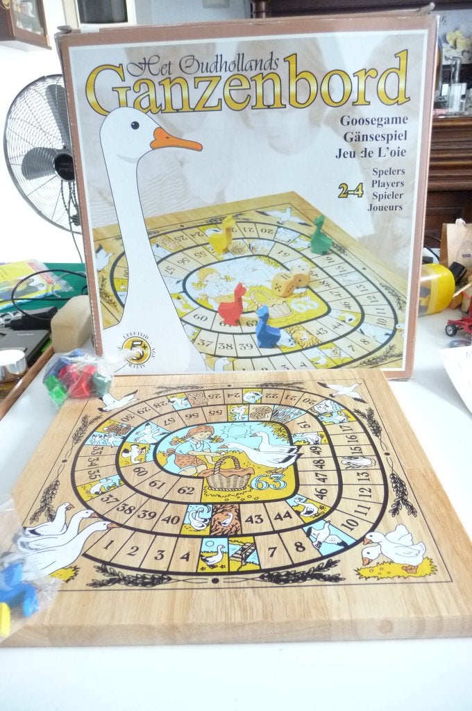 OER DEGELIJK GANZEBORD SPEL DIK DEGELIJK HOUT NIEUW, Een of twee spelers, Verzenden, Nieuw