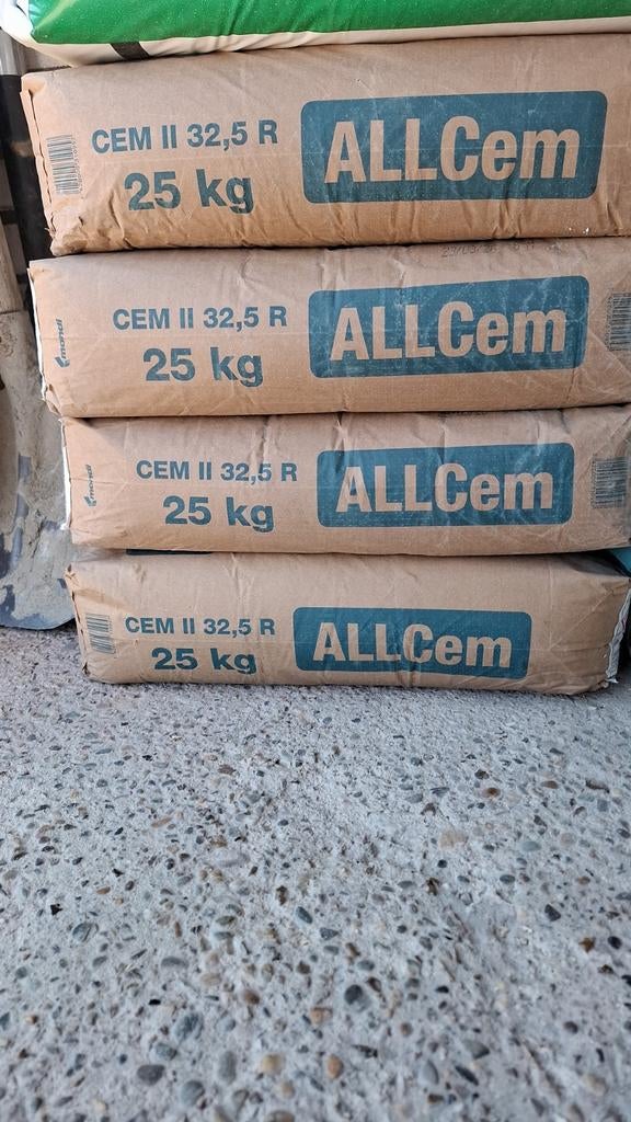 ALLCem CEM II 32,5 R Cement - 25 kg zakken, Ophalen, Nieuw