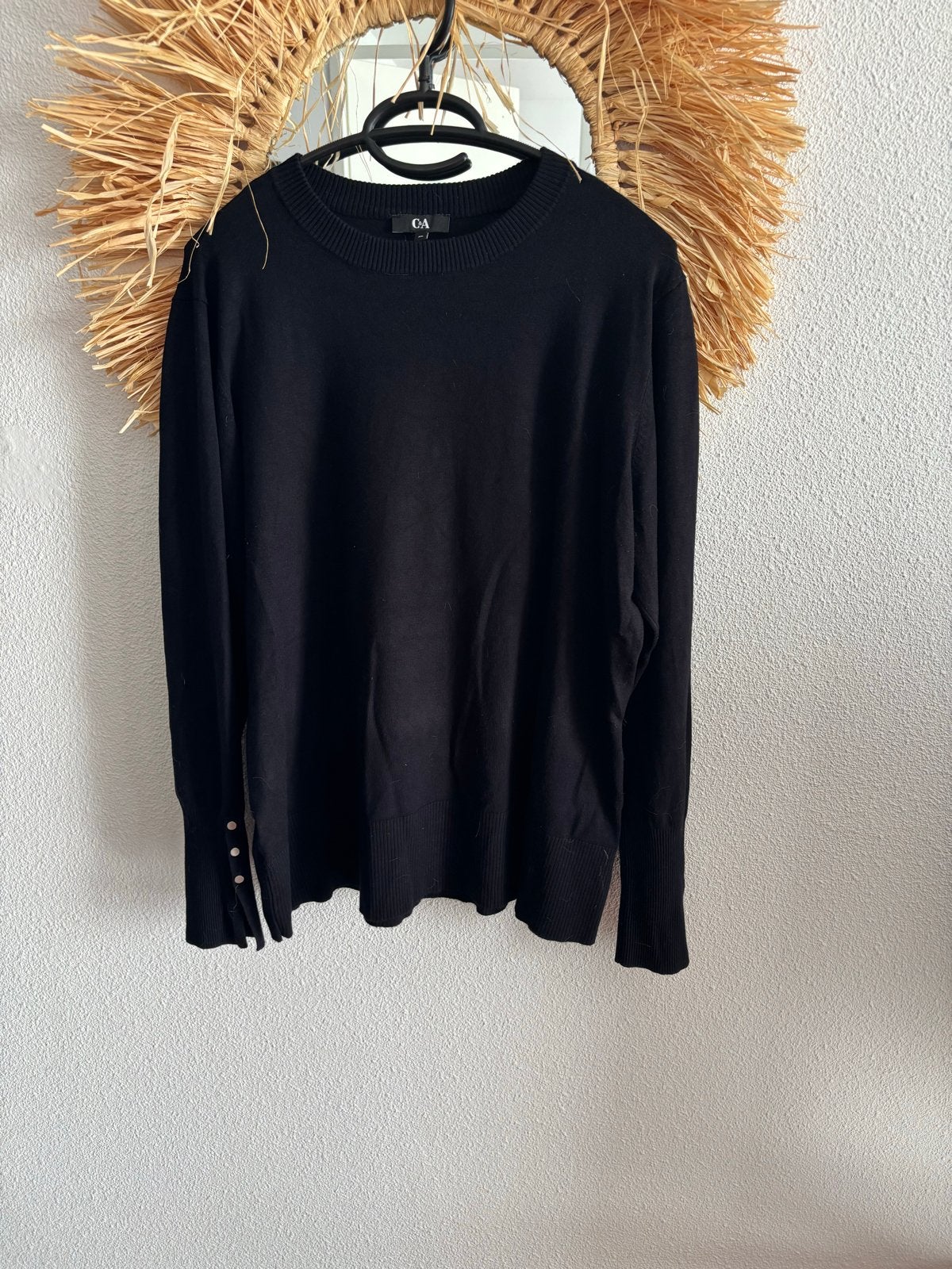 Zwarte dunne trui C&A maat XL, Ophalen of Verzenden, Nieuw, Maat 46/48 (XL) of groter, Zwart