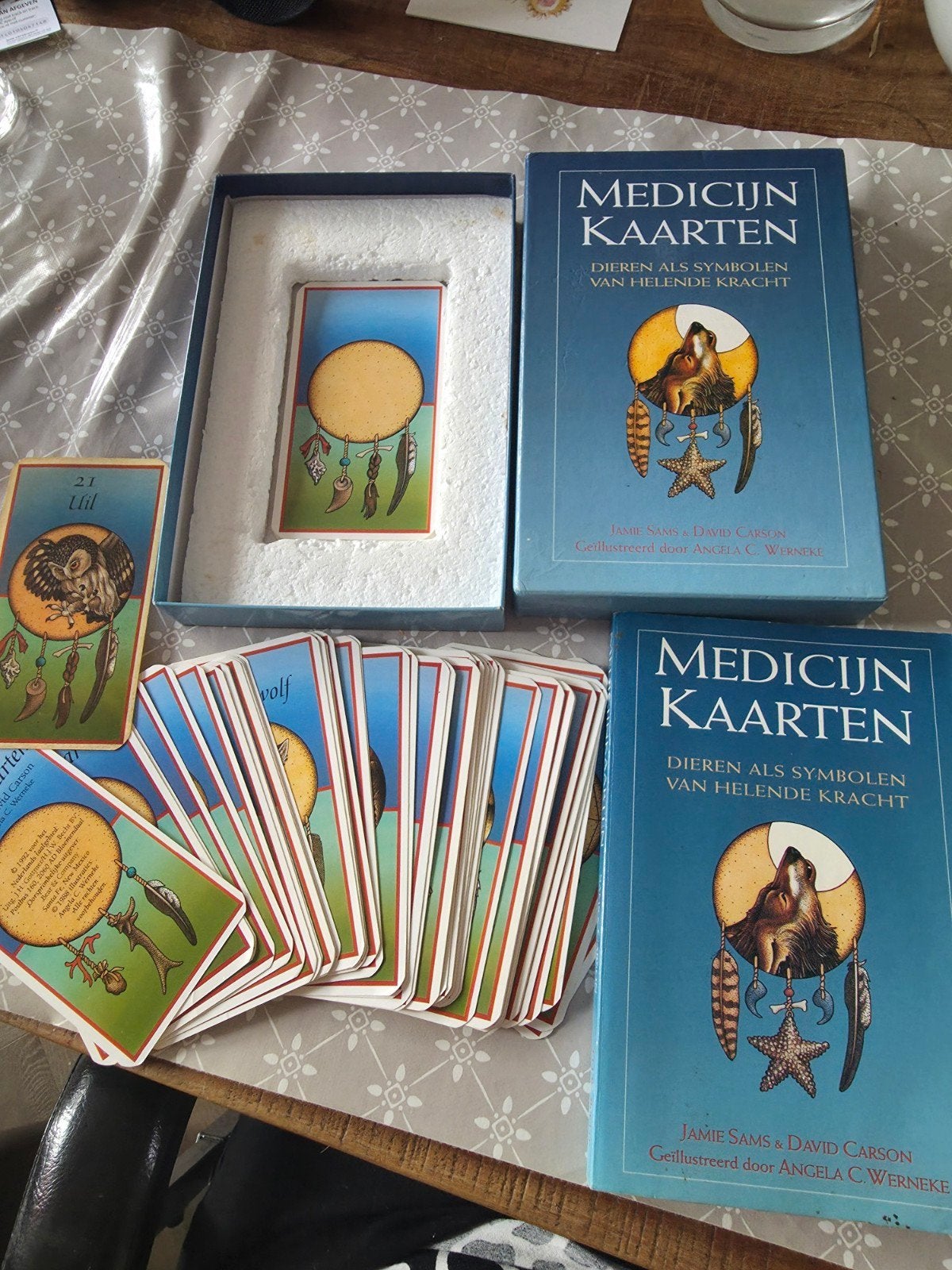 Medicijnkaarten: Dieren als Symbolen van Helende Kracht, Boeken, Gelezen, Spiritualiteit algemeen, Jamie Sams & David Carson, Ophalen of Verzenden